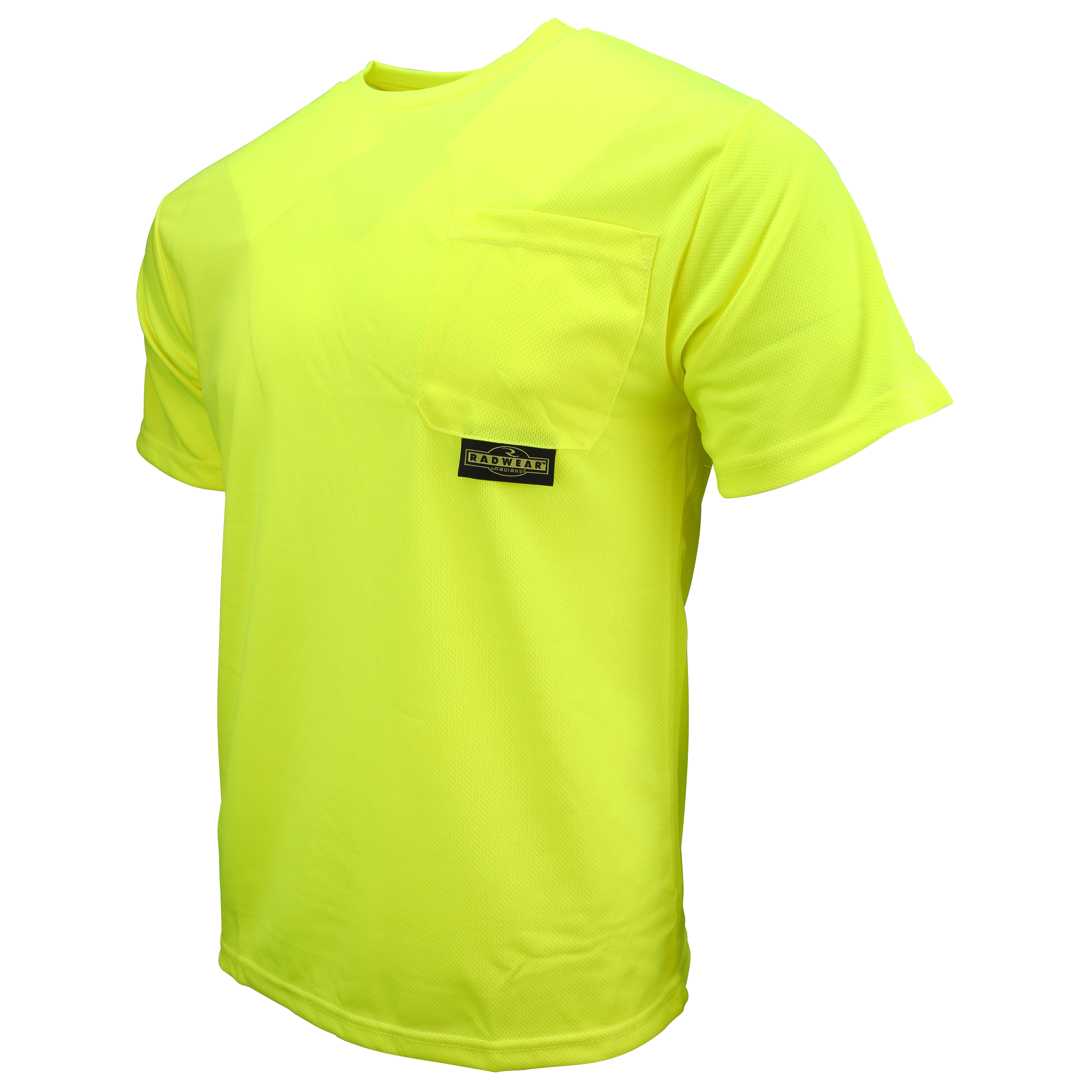 ST11-N Non-Rated Short Sleeve Safety T-Shirt with Max-Dri™ - Green - Size M - Hi-Visibility